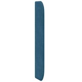 vidaXL Hoofdbord oor Blauw 80 x 16 x 4 cm Fluweel