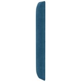 vidaXL Hoofdbord oor Blauw 80 x 16 x 4 cm Fluweel