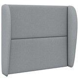 vidaXL Hoofdbord oor Lichtgrijs 80 x 23 x 6 cm Stof