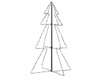 Kegelkerstboom met 160 LED's - Binnen/Buiten - 78x120 cm - 84% Korting