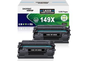 2x Zwarte Toner met Chip - 9500 Pagina's - 34% Korting