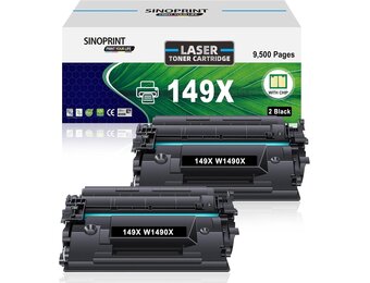 2x Zwarte Toner met Chip - 9500 Pagina's - 34% Korting