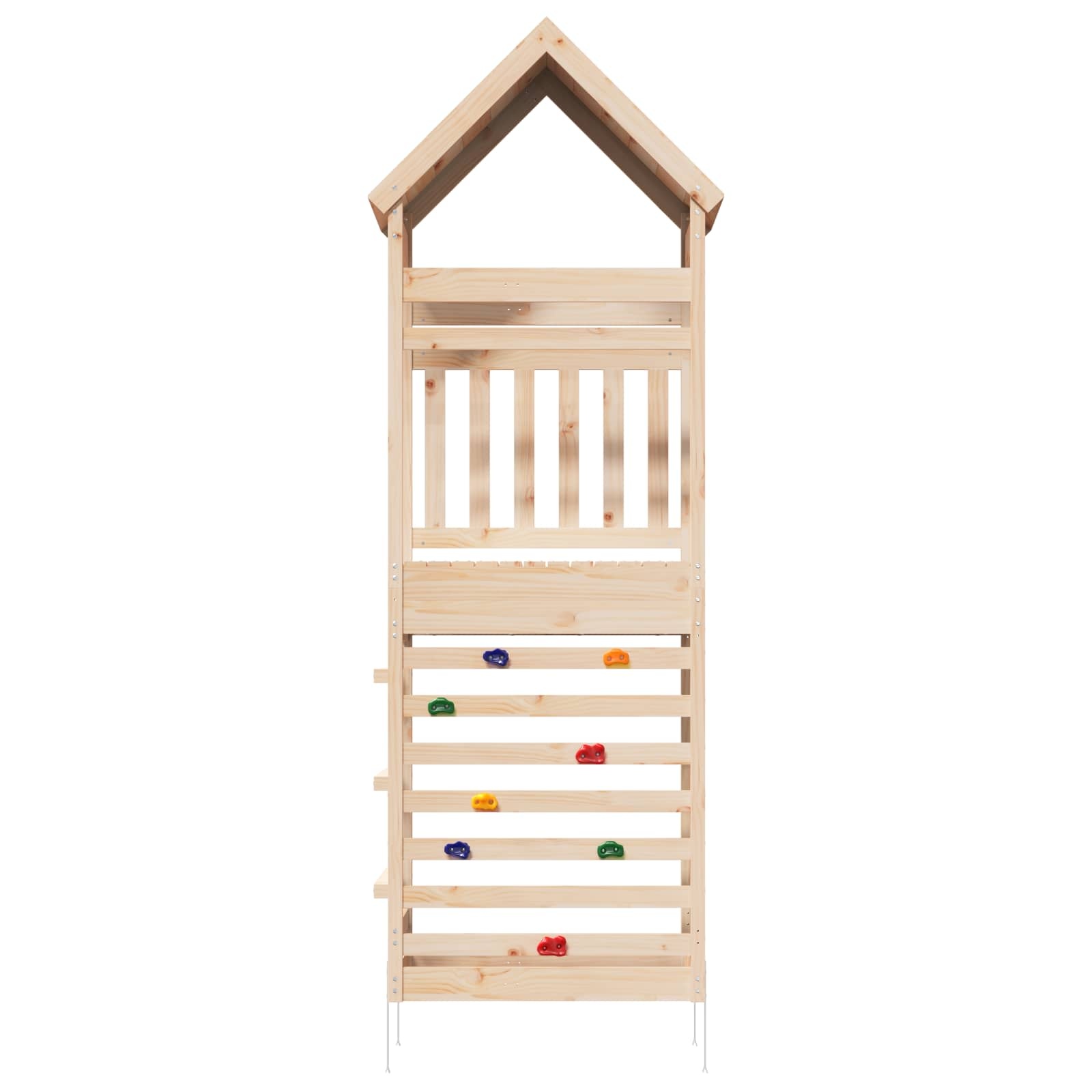 Speeltoren Massief Grenenhout Naturel 53x85x264cm - 35% Korting!