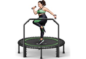 Fitness Trampoline Rebounder (102cm) met Handgreep | 41% Korting