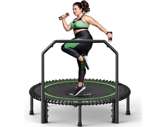 Fitness Trampoline Rebounder 102cm met Handgreep | -35% Korting