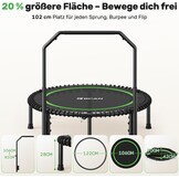 Fitness Trampoline Rebounder 102cm met Handgreep | -35% Korting