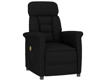 Zwarte Massagestoel Microvezel (30% Korting)