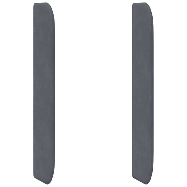 vidaXL Hoofdbord Grijs Fluweel 80x16x4 cm - 28% Korting