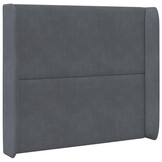 vidaXL Hoofdbord Grijs Fluweel 80x16x4 cm - 28% Korting