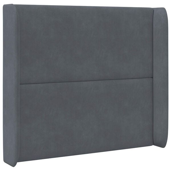 vidaXL Hoofdbord Grijs Fluweel 80x16x4 cm - 28% Korting