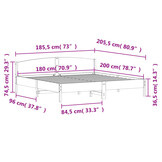 Houten Bedframe Massief Grenen 180x200 cm - 34% Korting