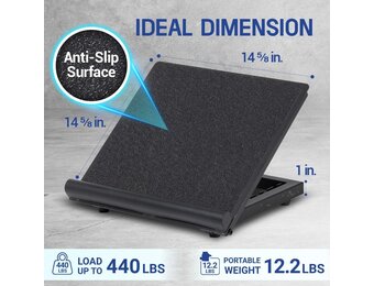 Verstelbare Kuitstrekker & Squat Wiggen - Staal/Hout - 34% Korting