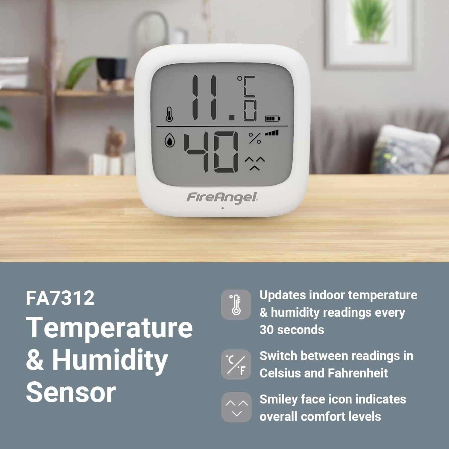 Temperatuur- & Vochtigheidsmeter met LCD - Draadloos 27% Korting