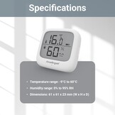 Temperatuur- & Vochtigheidsmeter met LCD - Draadloos 27% Korting