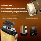 Folie Scheerapparaat Heren - Dubbele Flexibele Messen - 29% Korting