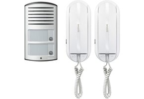 Audio Intercomset 2 Woningen | 2-Draads | Deuropener | 35% Korting