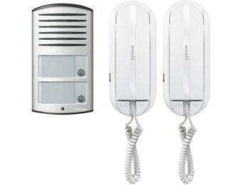 Audio Intercomset 2 Woningen | 2-Draads | Deuropener | 35% Korting