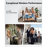 Draadloos Microfoonsysteem: Karaokemicrofoons met 2x5 UHF Frequenties & 60M Bereik