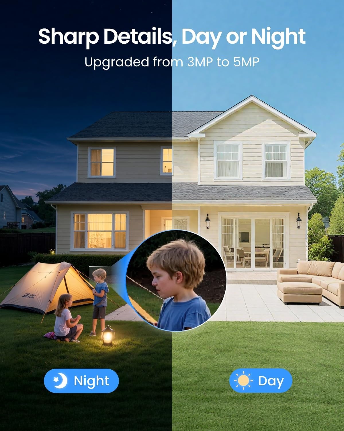 Reolink Argus Eco Camera met Zonnepaneel - 5MP, 54% Korting