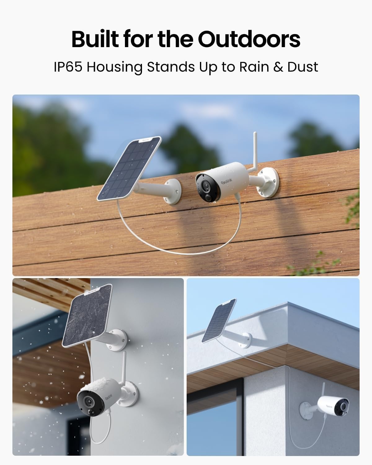 Reolink Argus Eco Camera met Zonnepaneel - 5MP, 54% Korting