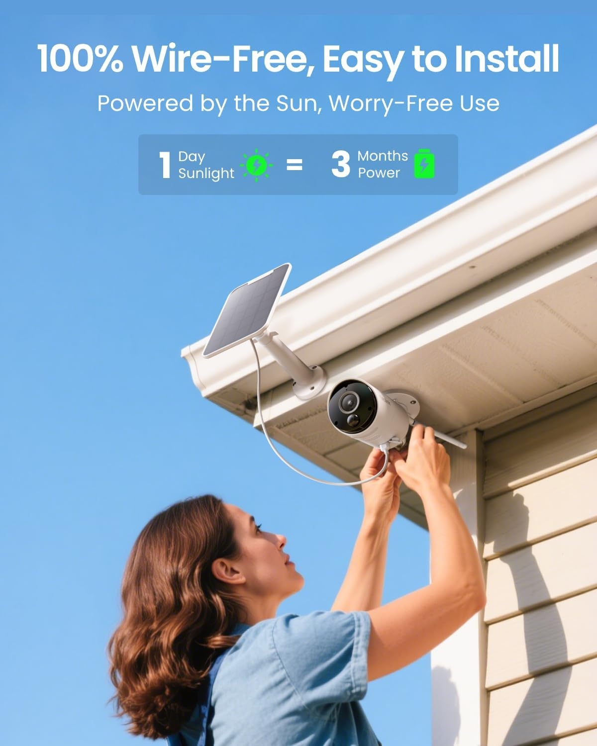 Reolink Argus Eco Camera met Zonnepaneel - 5MP, 54% Korting