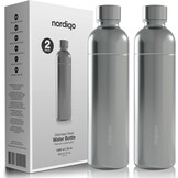 Premium RVS Fles 1L 2-Pack - 29% Korting