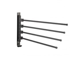Zwart Handdoekenrek Wandmontage - 33% Korting