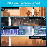 NEWFAST Outdoor WLAN Repeater 1200Mbps - 34% Korting