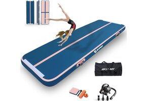 AKSPORT AirTrack Turnmat 4m - Opblaasbaar - 35% Korting