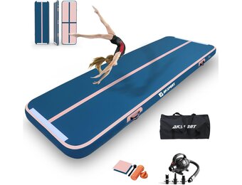 AKSPORT AirTrack Turnmat 4m - Opblaasbaar - 35% Korting