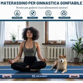 AKSPORT AirTrack Turnmat 4m - Opblaasbaar - 35% Korting