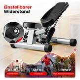 Ultrasport Swing Stepper met Trainingscomputer & Banden - 34% Korting!