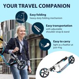 Opvouwbare Step HUDORA BigWheel 205 - Blauw/Zwart - 34% Korting!