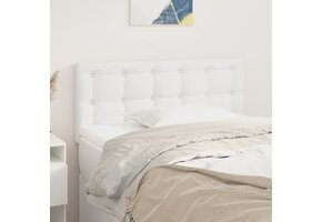 Hoofdbord Kunstleer Wit 90x5x78/88 cm - 33% Korting