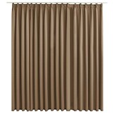 Verduisterend Gordijn Taupe met Haken 290x245 cm - 33% Korting!