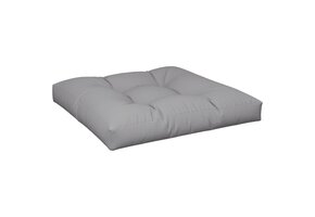vidaXL Palletkussen Grijs 80x80x12 cm - 39% Korting
