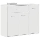 vidaXL Dressoir 88x30x70 cm bewerkt hout hoogglans wit