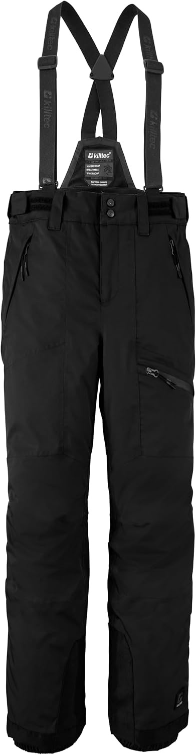 killtec jongens Skibroek met afritsbaar slabbetje en randbescherming Boys Skihose 242