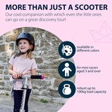 HUDORA Little BigWheel Step, veilige aluminium step voor kinderen vanaf 3 jaar, in hoogte verstelbare en inklapbare cityroller voor maximaal 100 kg, stabiele step met grote banden