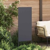 vidaXL Tuin decoratief paneel Antraciet 50 x 140 cm Koudgewalst staal