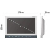 EMOS Extra Monitor voor Videodeurbel H3015 - 7" LCD Kleurenscherm - 61% Korting