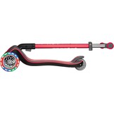 GLOBBER Elite Deluxe Lights – step voor kinderen, 120/80 mm, ABEC 5, 3-wielen, in hoogte verstelbaar, led-wielen