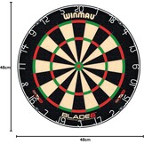 WINMAU Blade-serie – Professioneel steeldartbord Blade-serie – Officieel PDC-goedgekeurd steeldartbord – Blade X | 360 | Blade 6