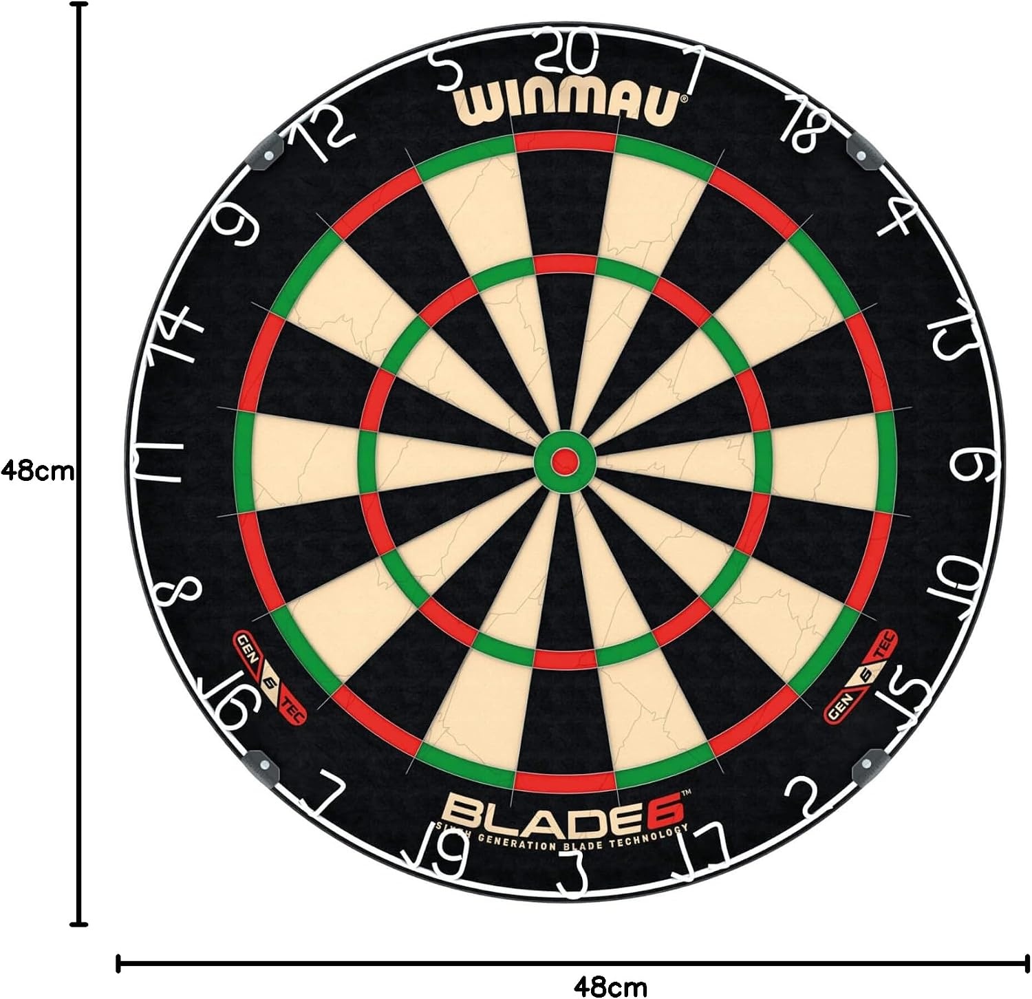 WINMAU Blade-serie – Professioneel steeldartbord Blade-serie – Officieel PDC-goedgekeurd steeldartbord – Blade X | 360 | Blade 6