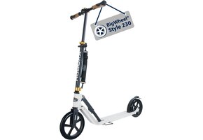 HUDORA BigWheel Style 230 Step - Wit/Zwart (41% korting)