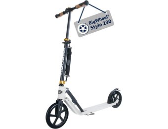 HUDORA Big Wheel Style 230 step - Inklapbaar - Wit