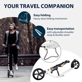 HUDORA Big Wheel Style 230 step - Inklapbaar - Wit