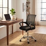 Bureaustoel ergonomisch  - verstelbaar - mesh - zwart