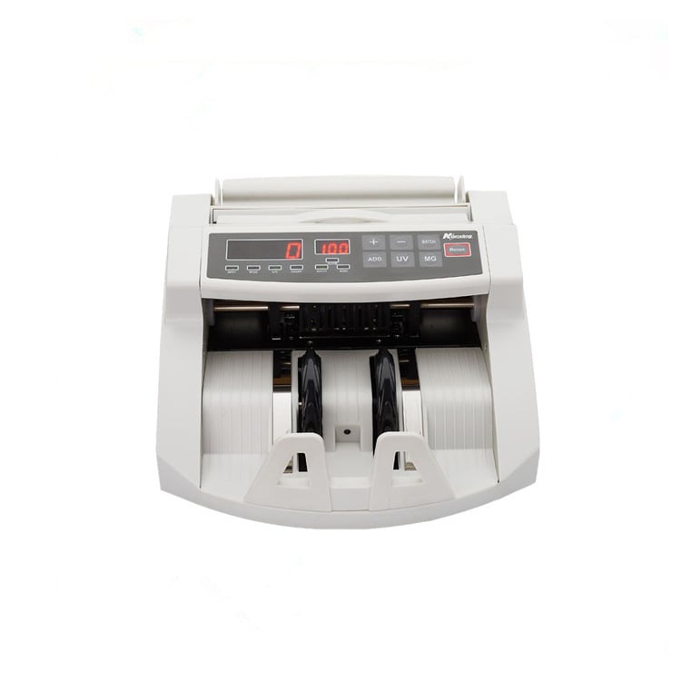 Geldtelmachine - tot 300 biljetten - 28,9x25,5x18 cm - wit