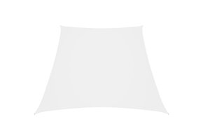Zonnezeil trapezium 2/4 x 3m wit - 32% korting
